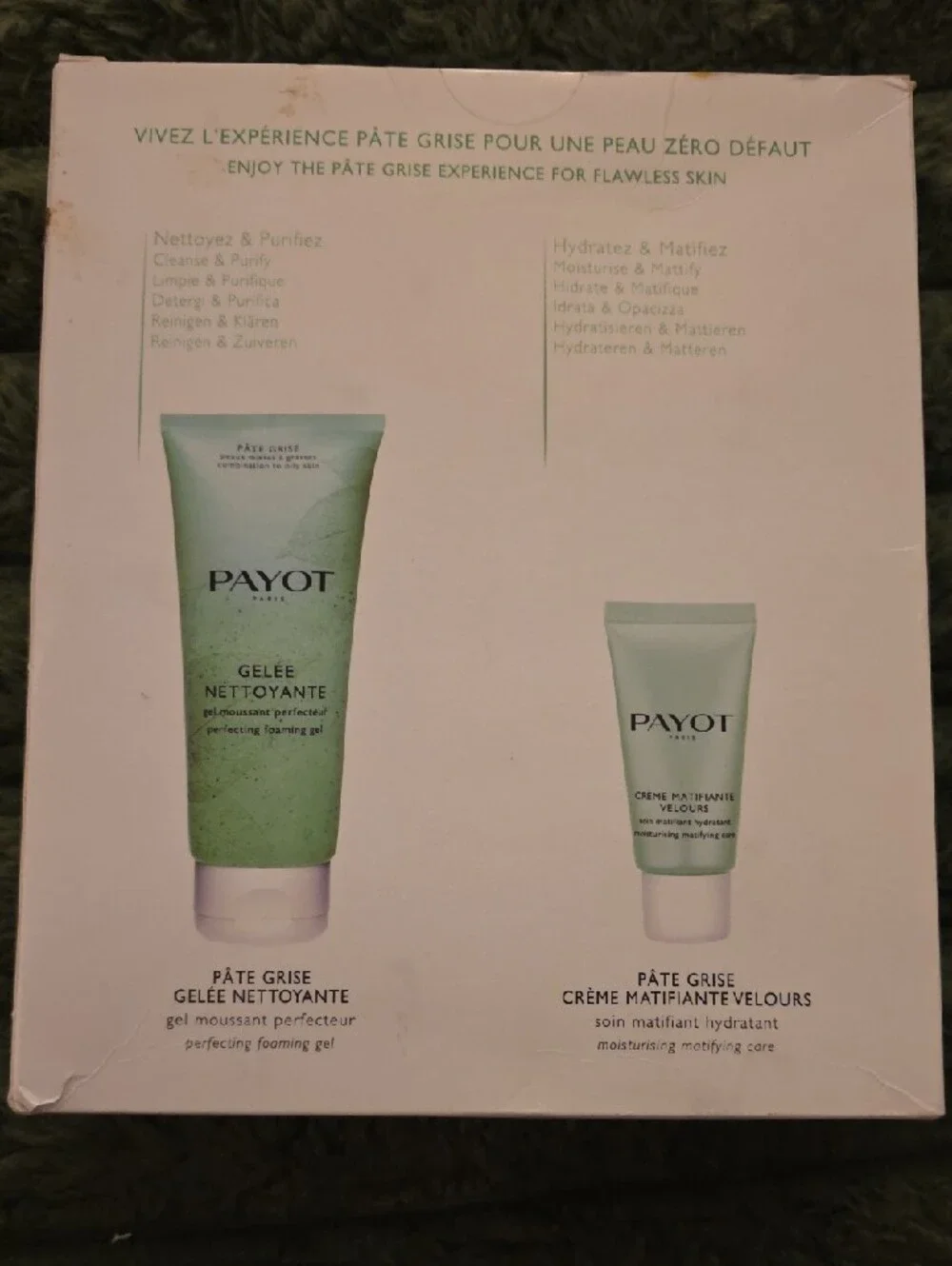 PAYOT SET Pâte Grise Gelée Nettoyante Clean & Moisturize MSRP $45